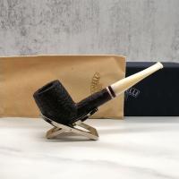 Savinelli Avorio 111 Rustic Brown 9mm Filter Fishtail Pipe (SAV1291)