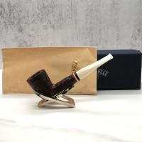 Savinelli Avorio 409 Rustic Brown 6mm Filter Fishtail Pipe (SAV1300)