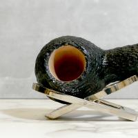 Savinelli Paloma 320 Rustic Black 6mm Filter Fishtail Pipe (SAV1314)