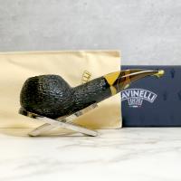 Savinelli Paloma 320 Rustic Black 6mm Filter Fishtail Pipe (SAV1314)