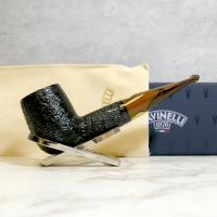 Savinelli Paloma 101 Rustic Black 6mm Filter Fishtail Pipe (SAV1316)