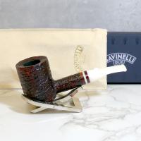 Savinelli Avorio 311 Rustic Brown 6mm Filter Fishtail Pipe (SAV1319)