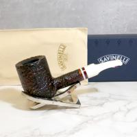 Savinelli Avorio 311 Rustic Brown 9mm Filter Fishtail Pipe (SAV1320)