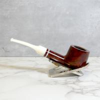 Savinelli Avorio 121 Smooth Burgundy 9mm Filter Fishtail Pipe (SAV1324)