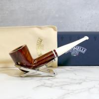 Savinelli Avorio 409 Smooth Burgundy 6mm Filter Fishtail Pipe (SAV1326)