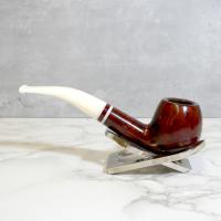 Savinelli Avorio 626 Smooth Burgundy 9mm Filter Fishtail Pipe (SAV1329)