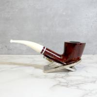 Savinelli Avorio 920 Smooth Burgundy 9mm Filter Fishtail Pipe (SAV1330)