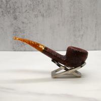 Savinelli Miele 316 Rustic KS Semi Bent Honey 9mm Filter Fishtail Pipe (SAV1333)