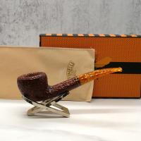 Savinelli Miele 316 Rustic KS Semi Bent Honey 9mm Filter Fishtail Pipe (SAV1333)