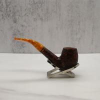 Savinelli Miele 670 Brownblast Bent Honey 9mm Filter Fishtail Pipe (SAV1335)