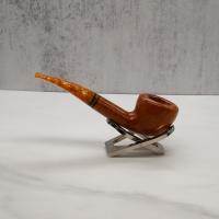 Savinelli Miele 316 Smooth KS Semi Bent Honey 9mm Filter Fishtail Pipe (SAV1337)