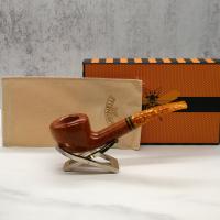 Savinelli Miele 316 Smooth KS Semi Bent Honey 9mm Filter Fishtail Pipe (SAV1337)