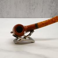 Savinelli Miele 628 Smooth Bent Honey 6mm Filter Fishtail Pipe (SAV1338)