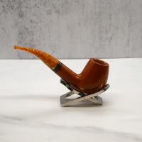 Savinelli Miele 628 Smooth Bent Honey 6mm Filter Fishtail Pipe (SAV1338)