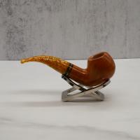 Savinelli Miele 642 Smooth Bent Honey 6mm Filter Fishtail Pipe (SAV1339)