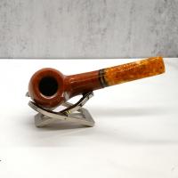 Savinelli Miele 677 Smooth Bent Honey 9mm Filter Fishtail Pipe (SAV1344)