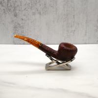 Savinelli Miele 316 Rustic Semi Bent Honey 6mm Filter Fishtail Pipe (SAV1345)