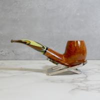 Savinelli Paloma 677 Smooth Brown 6mm Filter Fishtail Pipe (SAV1347)