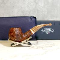 Savinelli Dolomiti 645 Rustic Light Brown 9mm Filter Fishtail Pipe (SAV1355)