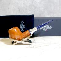 Savinelli Eleganza 207 Natural Smooth Straight Apple 6mm Filter Fishtail Pipe (SAV1361)