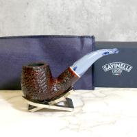 Savinelli Oceano Dark Rustic 616 Full Bent Billiard 6mm Fishtail Pipe (SAV1363)