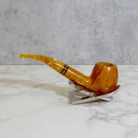 Savinelli Miele 636 Smooth KS Bent Honey 9mm Filter Fishtail Pipe (SAV1391)