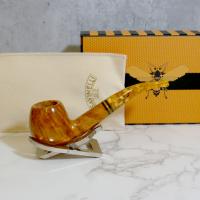 Savinelli Miele 636 Smooth KS Bent Honey 9mm Filter Fishtail Pipe (SAV1391)