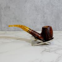 Savinelli Miele 670 Rustic Bent Honey 6mm Filter Fishtail Pipe (SAV1392)