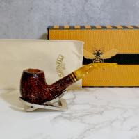 Savinelli Miele 670 Rustic Bent Honey 6mm Filter Fishtail Pipe (SAV1392)