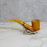 Savinelli Miele 611 Smooth Bent Honey 6mm Filter Fishtail Pipe (SAV1396)