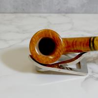 Savinelli Miele 611 Smooth Bent Honey 9mm Filter Fishtail Pipe (SAV1397)