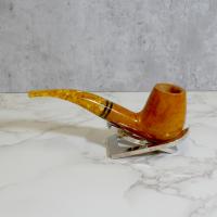 Savinelli Miele 628 Smooth Bent Honey 9mm Filter Fishtail Pipe (SAV1399)