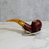 Savinelli Miele 642 Rustic Bent Honey 6mm Filter Fishtail Pipe (SAV1400)