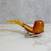 Savinelli Miele 677 Smooth KS Bent Honey 9mm Filter Fishtail Pipe (SAV1401)