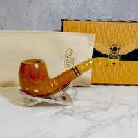 Savinelli Miele 677 Smooth KS Bent Honey 9mm Filter Fishtail Pipe (SAV1401)