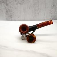 Savinelli Tortuga 305 Rustic Half Bent 6mm Filter Fishtail Pipe (SAV1405)