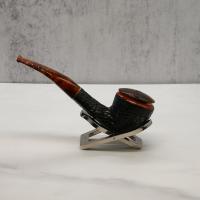 Savinelli Tortuga 305 Rustic Half Bent 6mm Filter Fishtail Pipe (SAV1405)