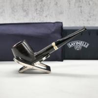 Savinelli Oscar Liscia Marrone Scuro 128 Smooth 6mm Fishtail Pipe (SAV1445)