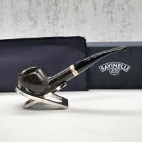 Savinelli Oscar Liscia Marrone Scuro 315 Smooth 6mm Fishtail Pipe (SAV1446)