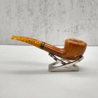 Savinelli Miele 316 KS Semi Bent Honey 6mm Filter Fishtail Pipe (SAV1456)