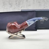 Savinelli Oceano Burgundy 320 Smooth Apple Bent 6mm Filter Fishtail Pipe (SAV1460)