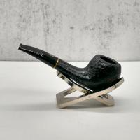 Savinelli Lollo Sabbiata Nera 01 6mm Filter Fishtail Pipe (SAV1461)