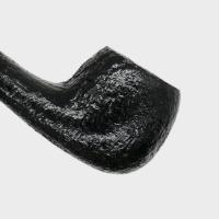 Savinelli Lollo Sandblasted Black 01 6mm Filter Fishtail Pipe (SAV1461)