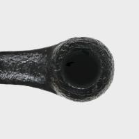 Savinelli Lollo Sandblasted Black 01 6mm Filter Fishtail Pipe (SAV1461)