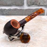 Savinelli Tortuga 602 Rustic Bent 6mm Filter Fishtail Pipe (SAV1463)