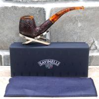 Savinelli Tortuga 602 Rustic Bent 6mm Filter Fishtail Pipe (SAV1463)