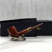 Savinelli Dolomiti 114 Smooth Light Brown 9mm Filter Fishtail Pipe (SAV1471)