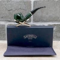 Savinelli Arcobaleno Green 626 Smooth 6mm Filter Fishtail Pipe (SAV1505)