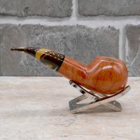 Savinelli Paloma 320 Smooth Brown 6mm Filter Fishtail Pipe (SAV1513)