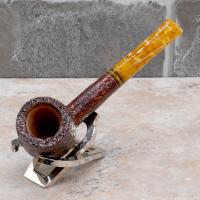 Savinelli Miele 111 Rustic Straight Honey 9mm Filter Fishtail Pipe (SAV1515)